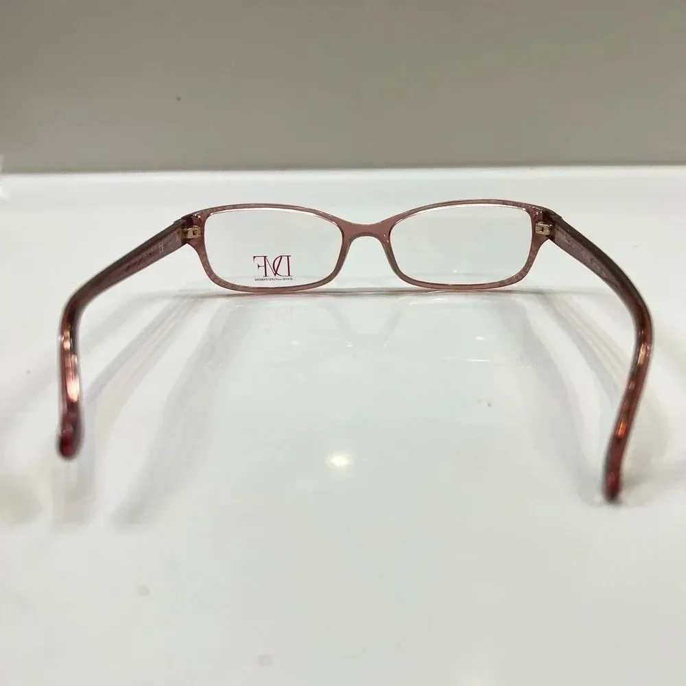 NEW Diane von Furstenberg DVF 5040 650 Translucent Pink Eyeglass Frame 52-16-135